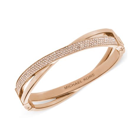 michael kors rose gold stretch bracelet|michael kors rose gold bangle.